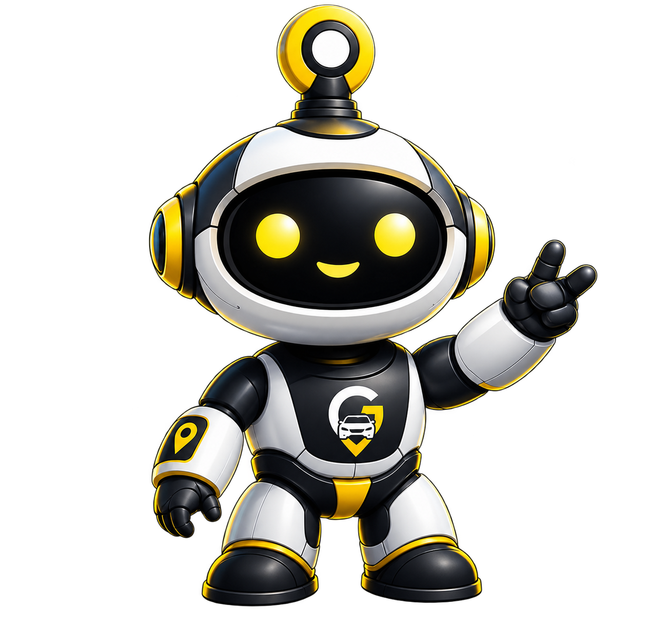 Mascote Gentill Mob orientando o passageiro